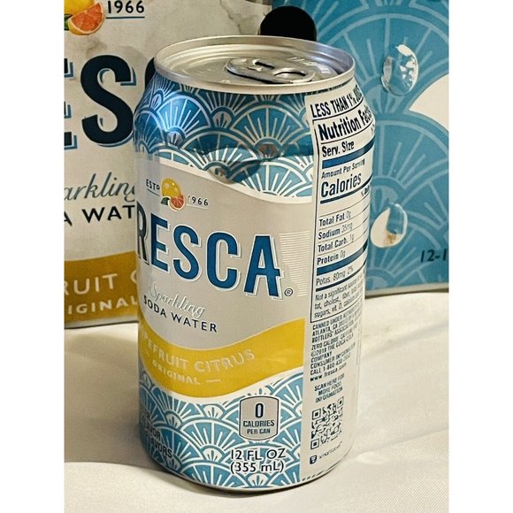 Fresca Sparkling Soda Pop New Sealed Factory Error 1/2 Empty Full Pop Can RARE - Picture 3 of 10